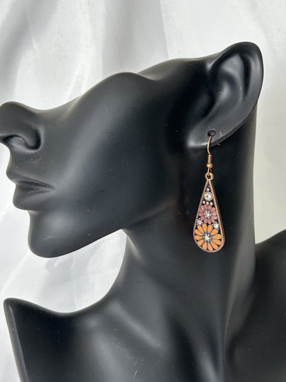 Lovely Boho Dangle Earrings Measures 2.25”